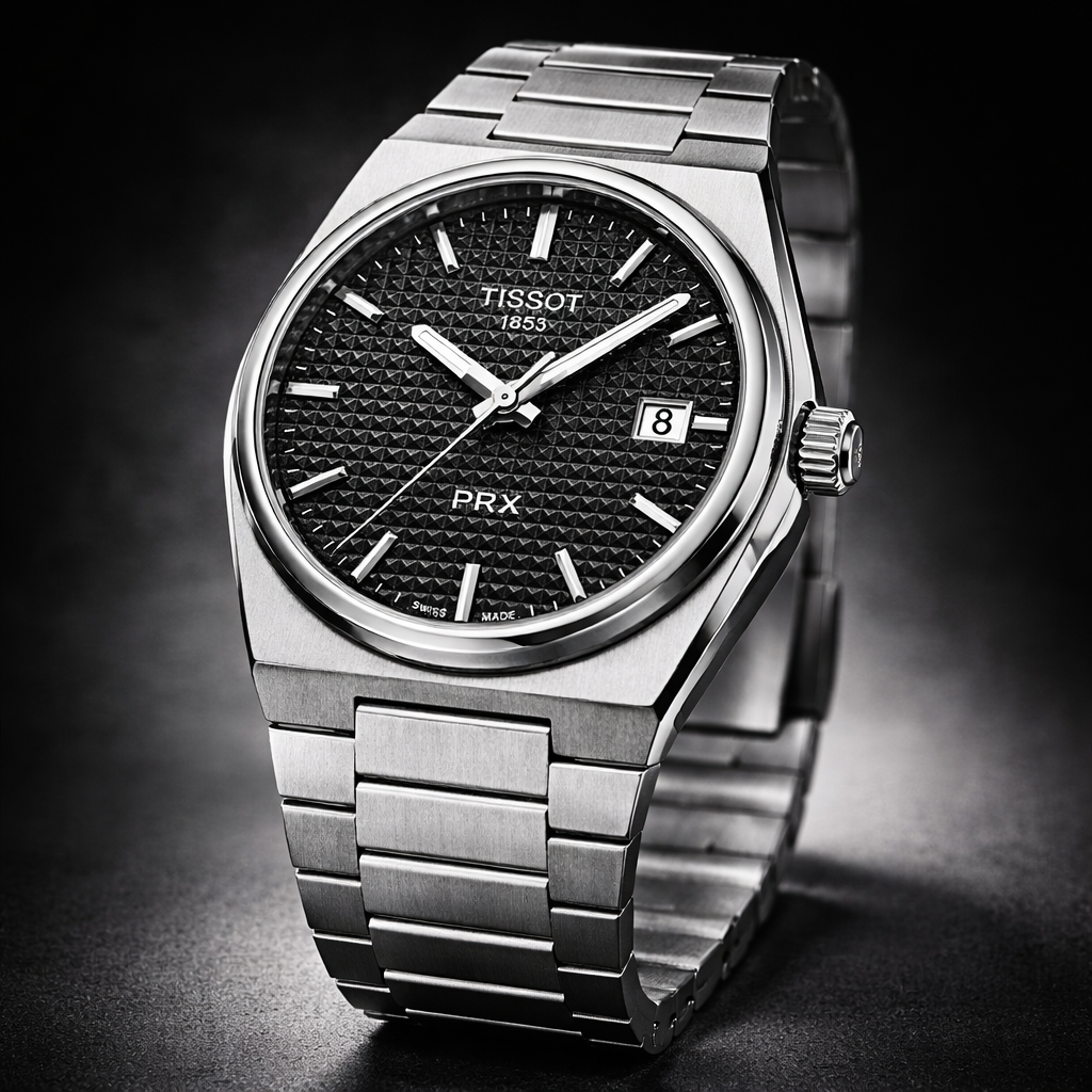 Tissot PRX Black Dial – Stainless Steel Luxury Watch