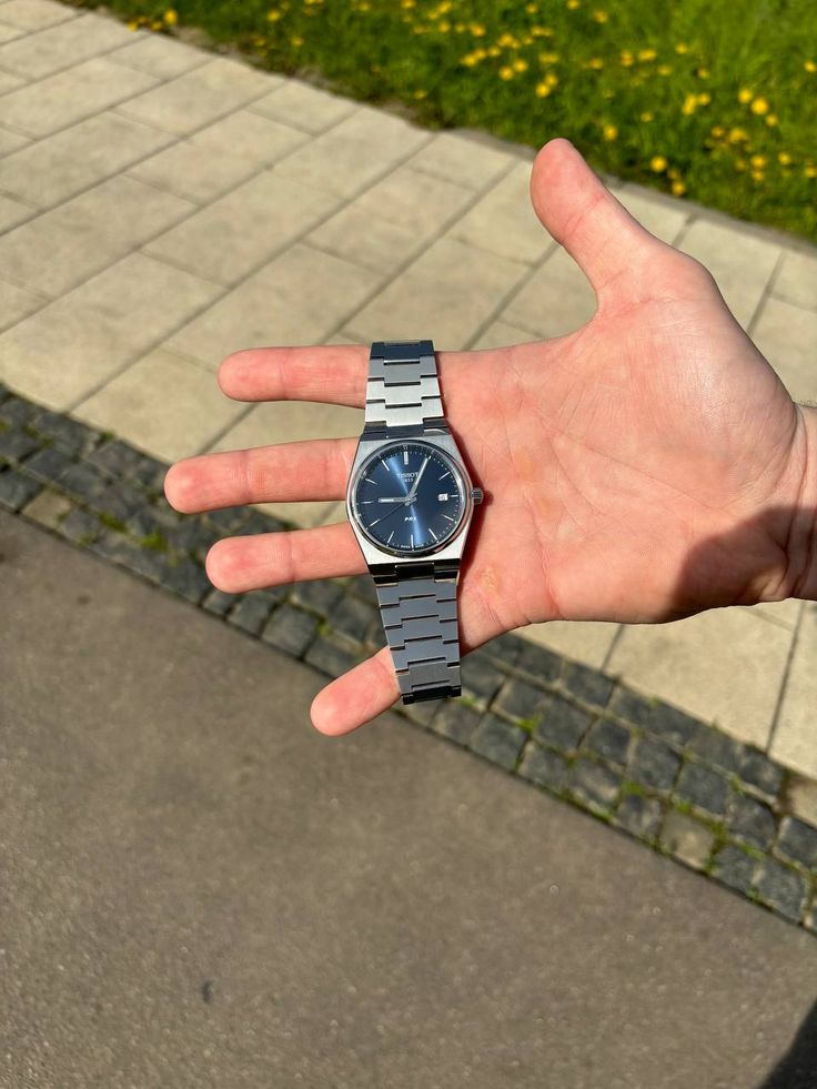 Tissot PRX Silver Stainless Steel Blue Dial Quartz Unisex Watch